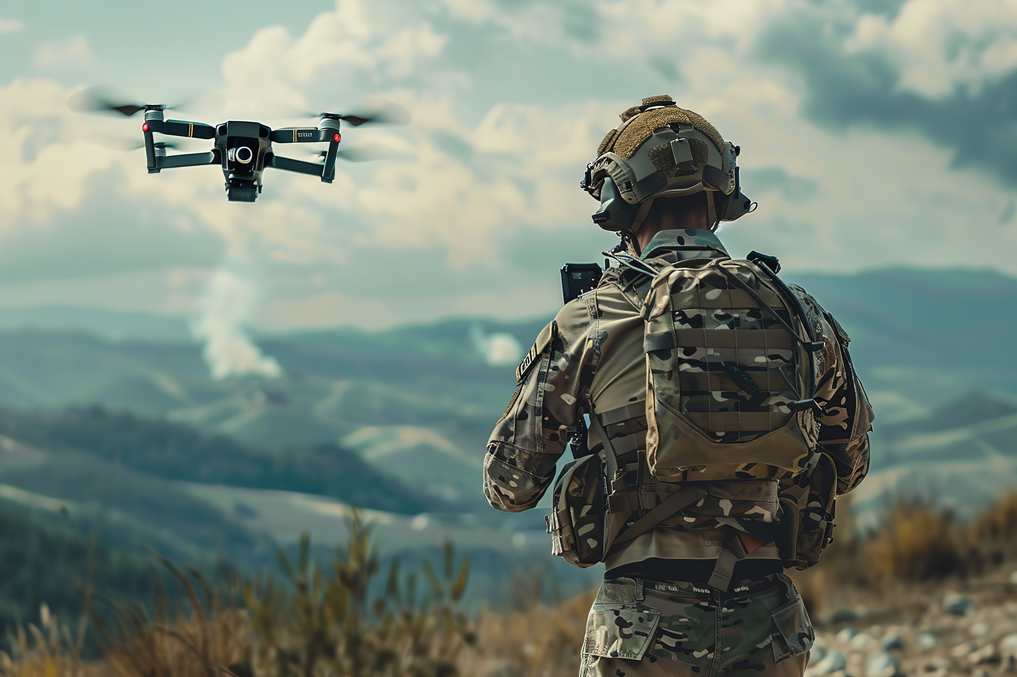 Drone + Soldier_AdobeStock_921745288_Low-Res