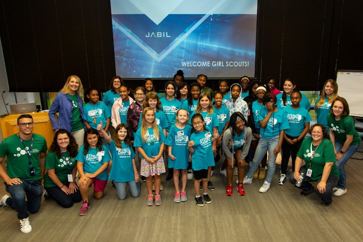 Jabil and the Girl Scouts of West Central Florida POWER IT UP