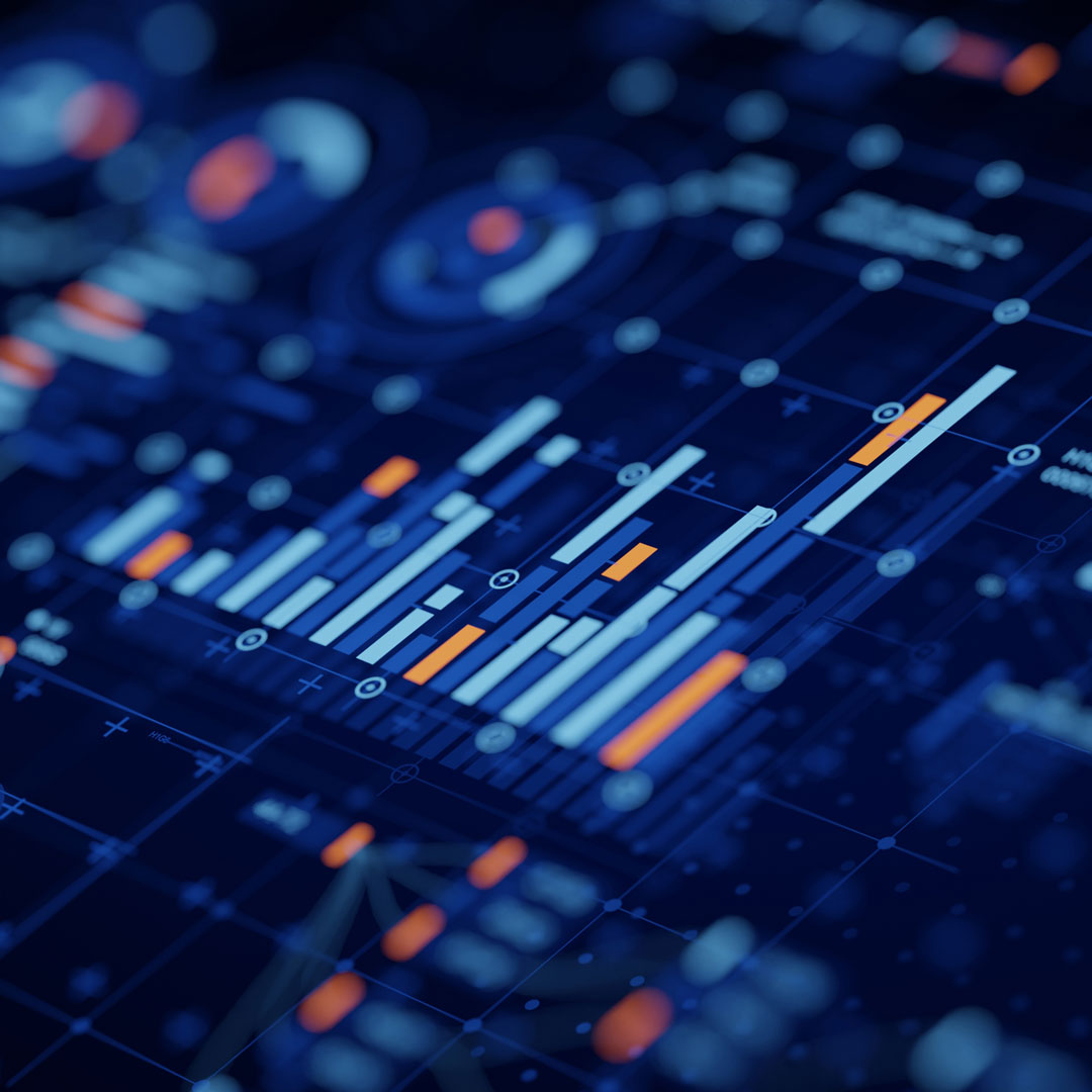 Market intelligence dashboard displaying real-time data insights from Jabil’s Market Intelligence Reports for strategic decision-making